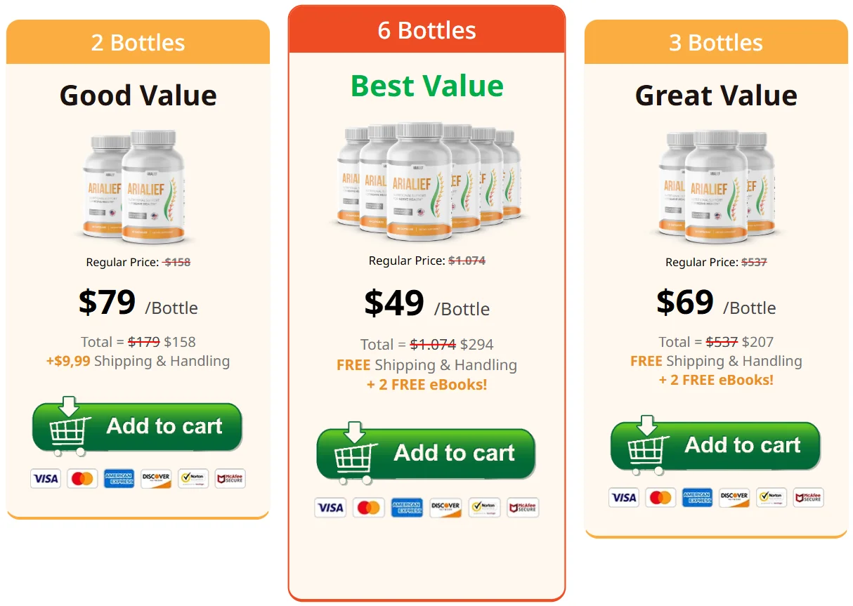 Arialief Nerve Health Supplement — Natural PEA Formula